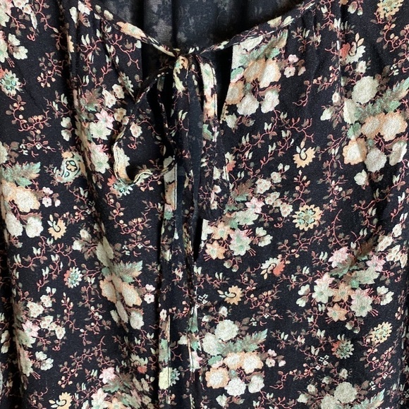 wayf Floral Paisley Print Long Sleeve Shift Dress Wedding Guest - Picture 5 of 5